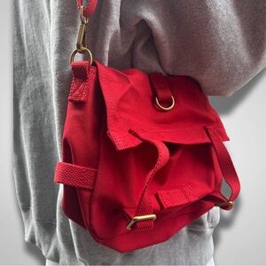 Brandy Melville Mini Messenger Bag in Red